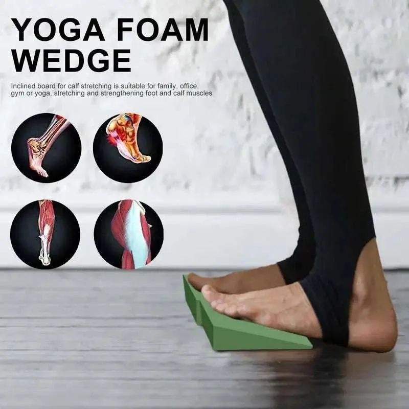 EVA Yoga Incline Board Non-slip Squat Wedge Block Squat Ramp Stretch Yoga Block Calf Extender Foot Stretcher For Feet Fitness