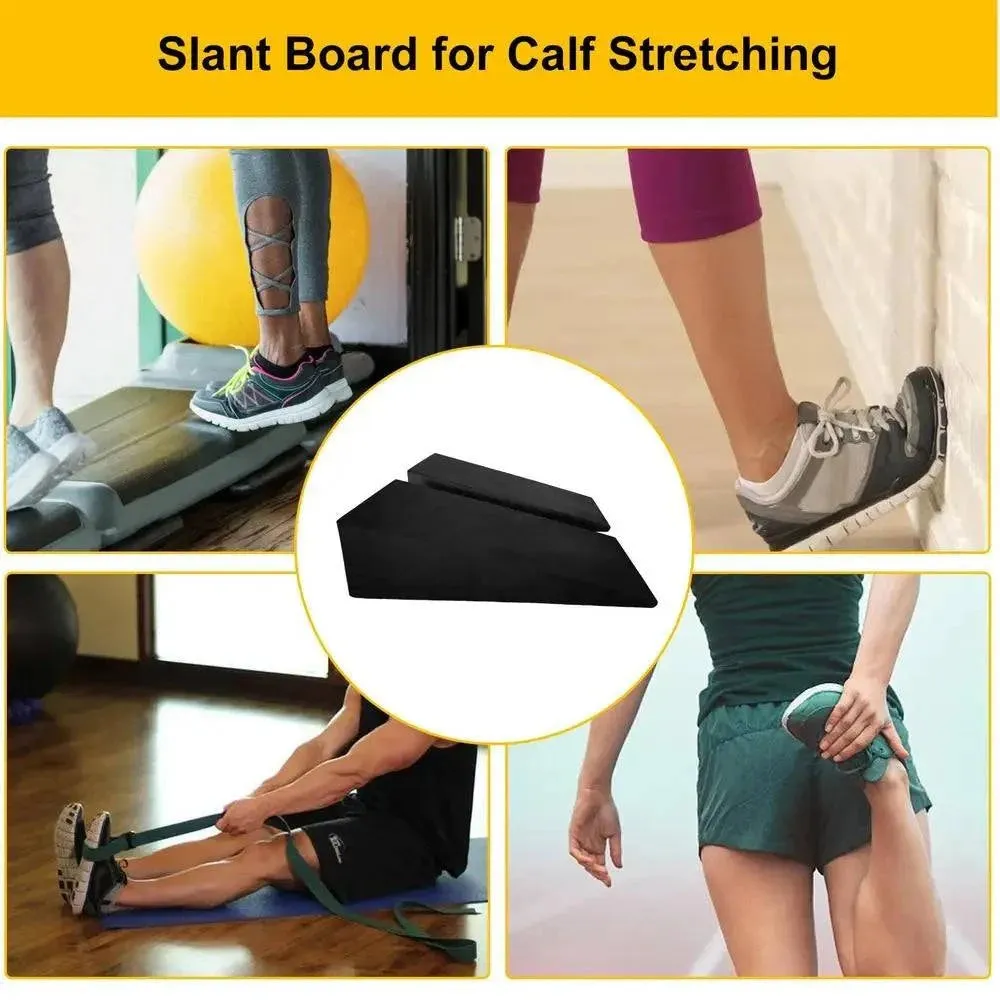 EVA Yoga Incline Board Non-slip Squat Wedge Block Squat Ramp Stretch Yoga Block Calf Extender Foot Stretcher For Feet Fitness