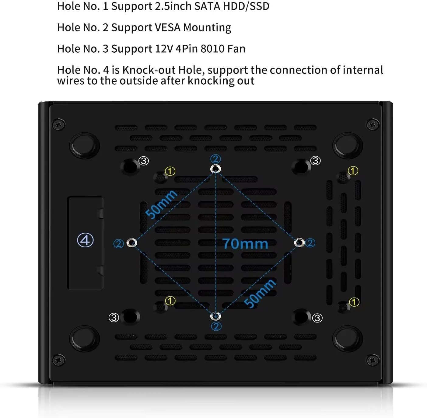 Firewall Mini PC I3 N355 (Up to 3.9Ghz), Fanless Network Appliance with 4 X 2.5Gbe I226-V, Win/Opnsense Router PC 32G DDR5 RAM