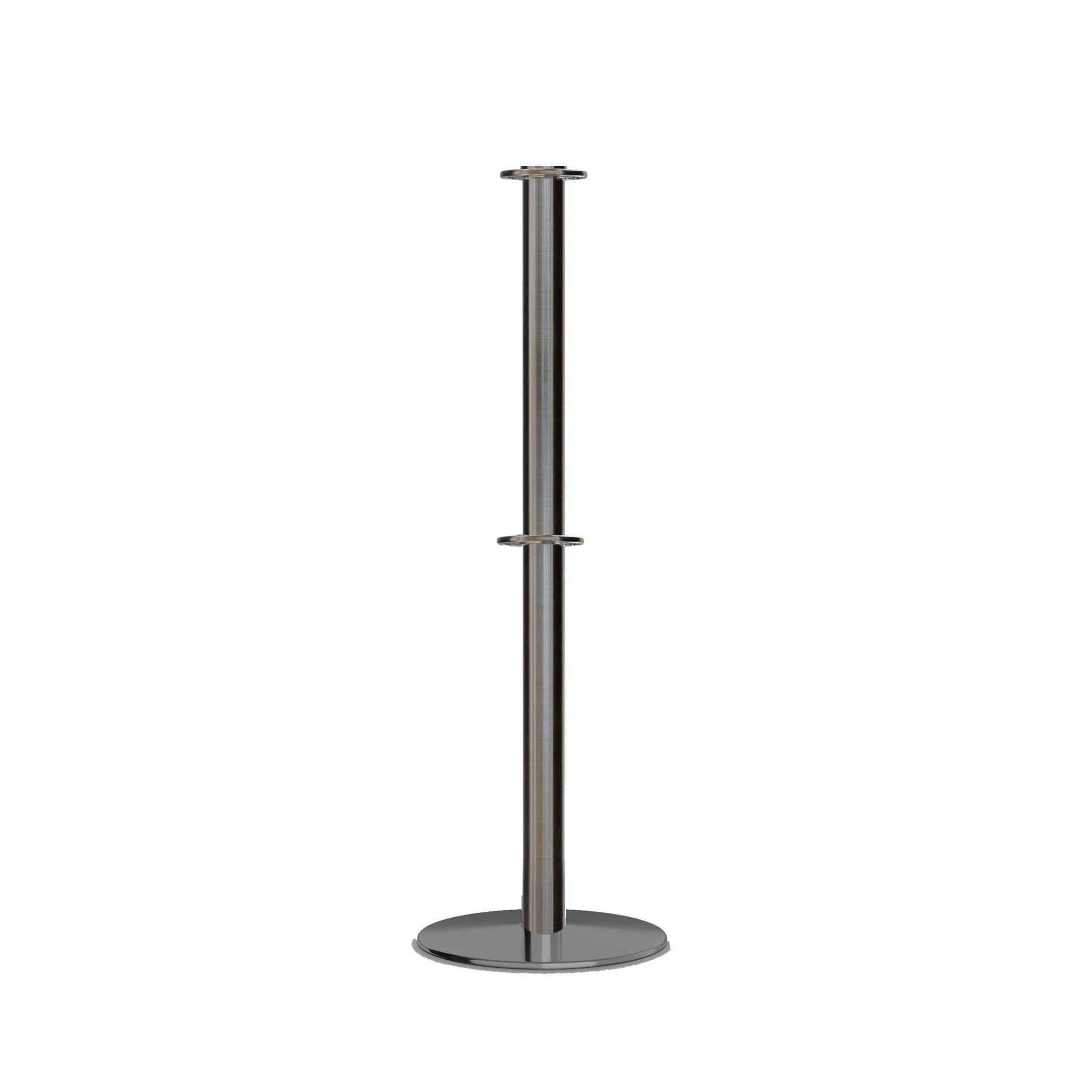 Flat Top Dual Rope Stanchion with Low Profile Base - Montour Line CXLineD