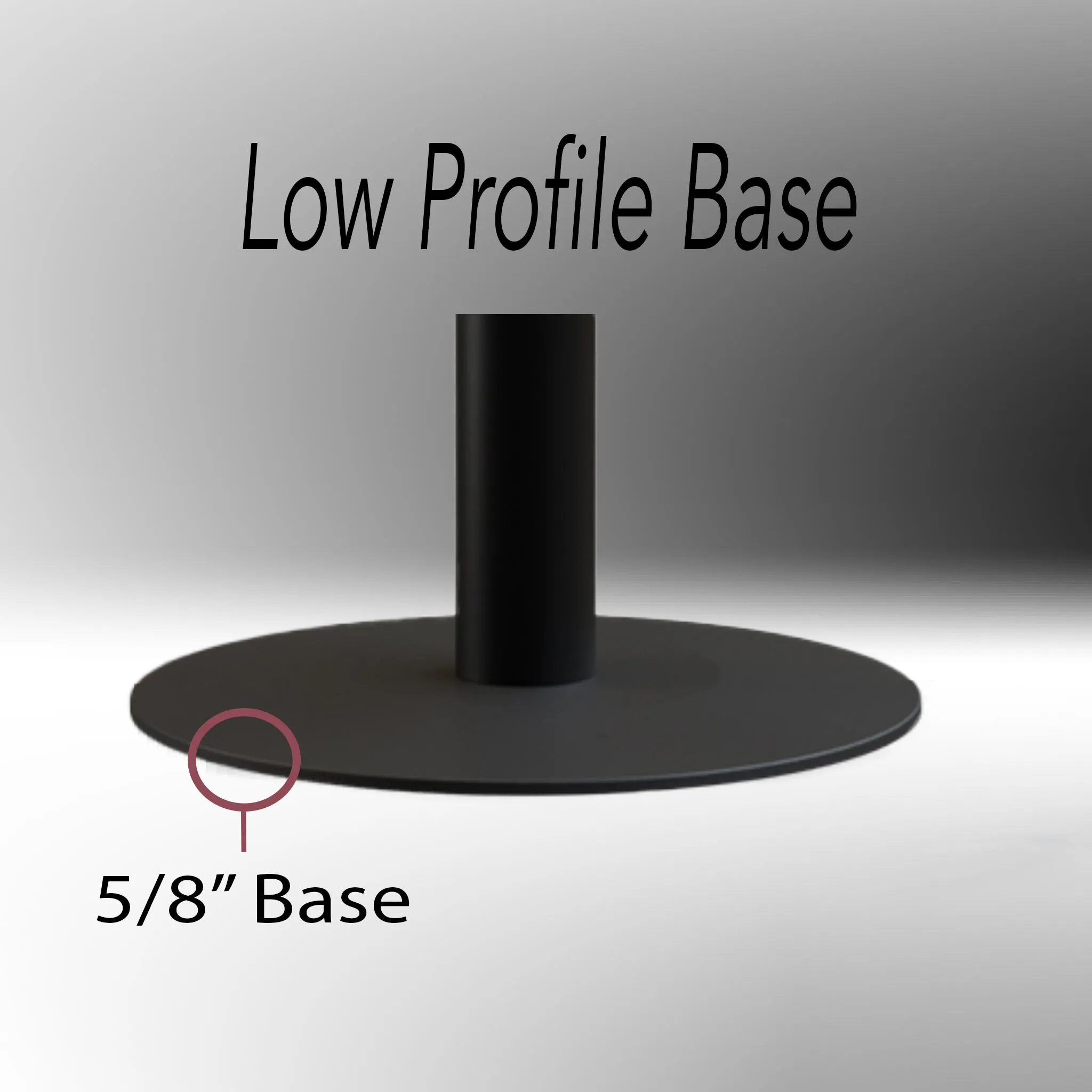 Flat Top Dual Rope Stanchion with Low Profile Base - Montour Line CXLineD