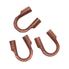 Genuine Antiqued Copper Wire & Thread Protectors .024 Inch Loops (50 pcs)