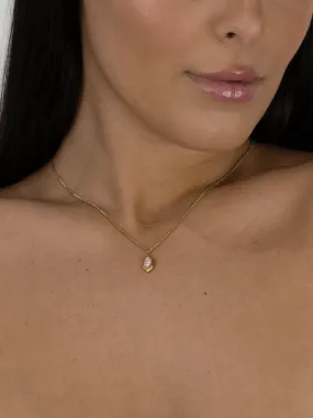 Geo Diamond Pendant Necklace