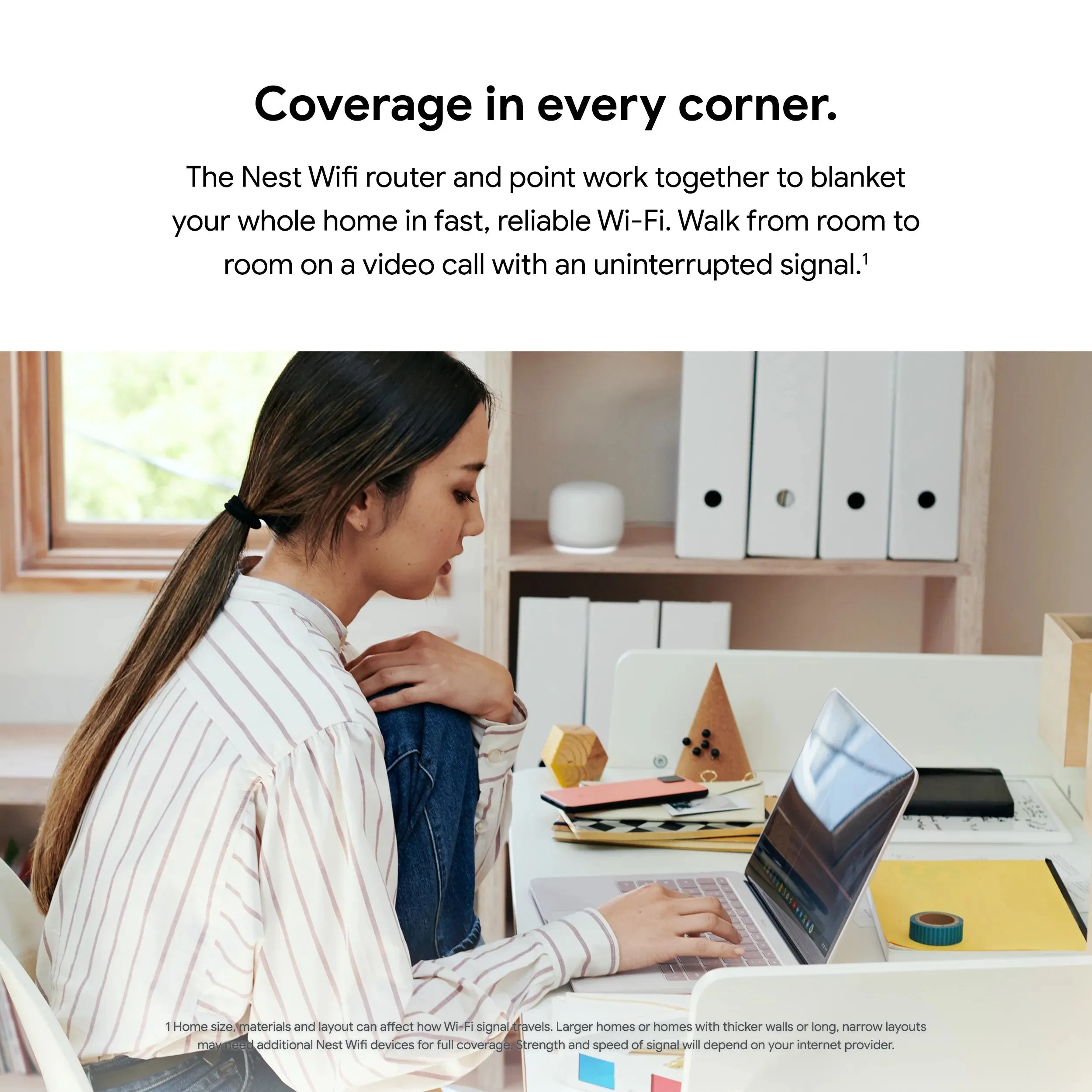 Google GA00823-US Nest AC2200 Dual Band Mesh Wi-Fi, 3-Pack