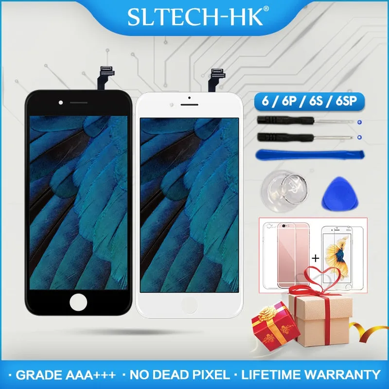 Grade AAA    For iPhone 6 6S Plus LCD With 3D Force Touch Screen Digitizer Assembly For iPhone 5S Display No Dead Pixel