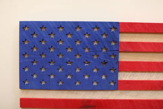 Handmade Wooden USA Flag  |  Wooden Flag  |  Patriotic  |  United States  |  Wall Art  |  Reclaimed Wood
