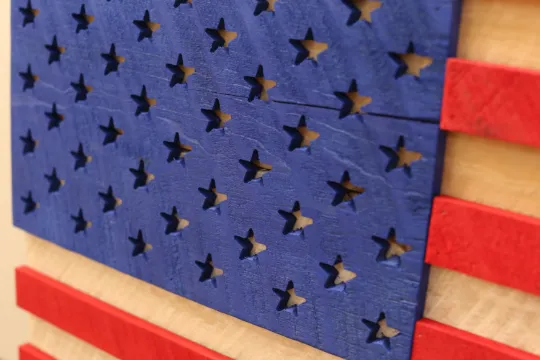 Handmade Wooden USA Flag  |  Wooden Flag  |  Patriotic  |  United States  |  Wall Art  |  Reclaimed Wood