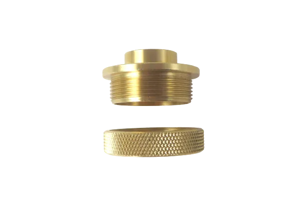Individual Sets 1-3/16" Low Profile Solid Brass PC-Style Router Template Guide Bushings Sets and Lock Nuts