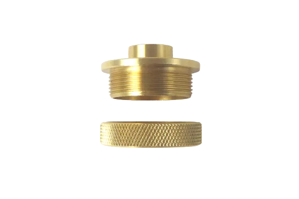 Individual Sets 1-3/16" Low Profile Solid Brass PC-Style Router Template Guide Bushings Sets and Lock Nuts