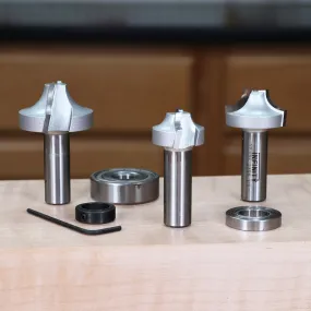 Infinity Tools 1/2" Shank Ovolo Router Bits w/ Bearing