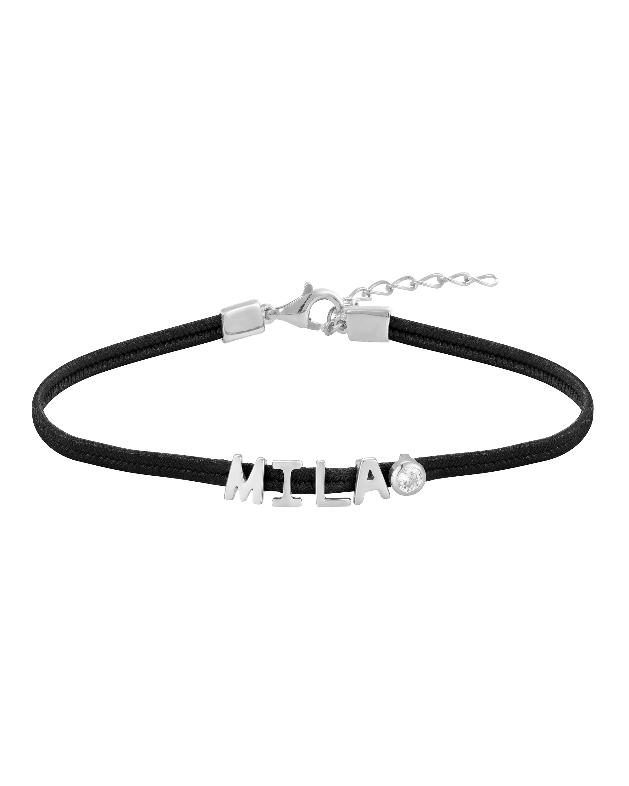 Initial Cord of Love - 925 Sterling Silver