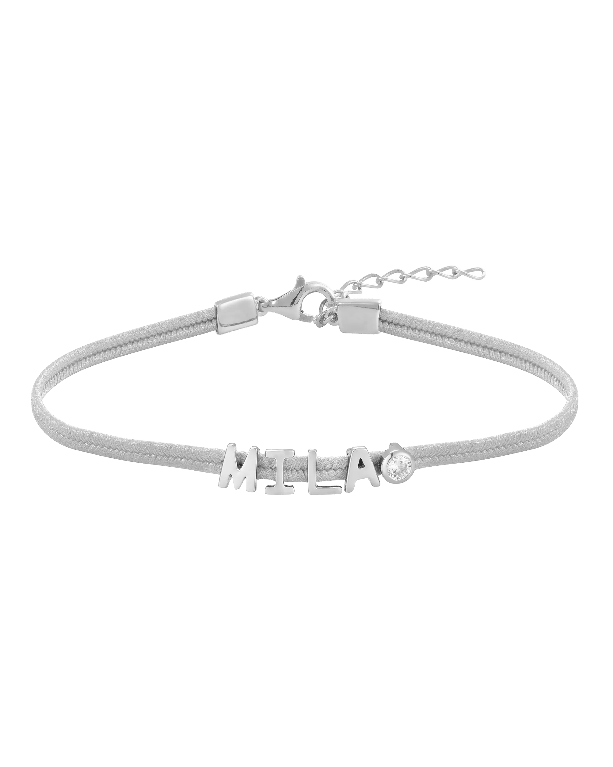 Initial Cord of Love - 925 Sterling Silver