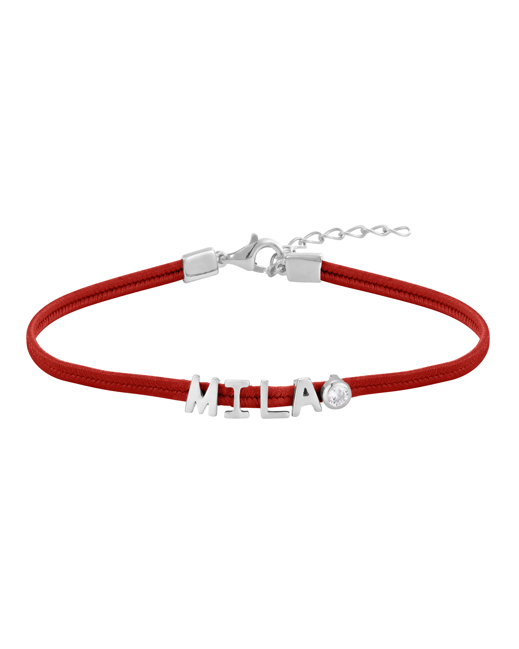 Initial Cord of Love - 925 Sterling Silver
