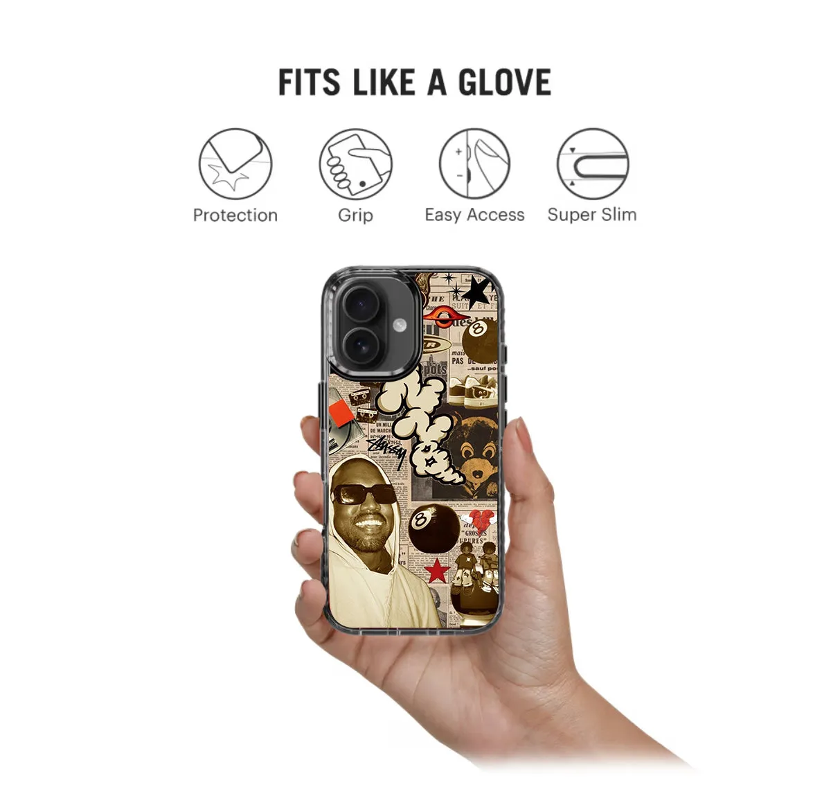 Kanye Stussy Y2K Stride 2.0 Phone Case Cover
