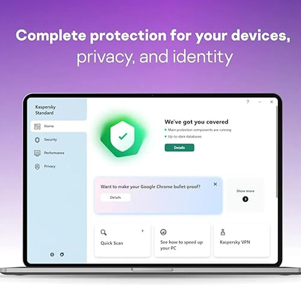 Kaspersky Total Security Premium Protection 1 Device
