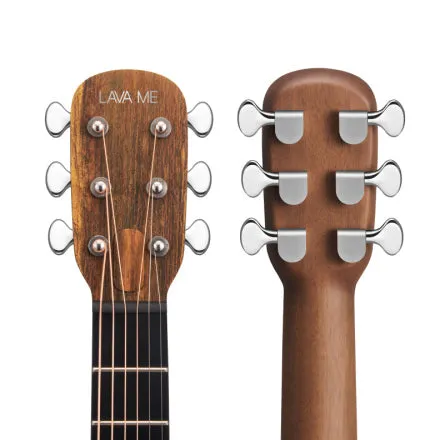 Lava Music LAVA ME 4 SPRUCE Series Acoustic Electric Guitar - 36" (Woodgrain Brown & Burlywood)