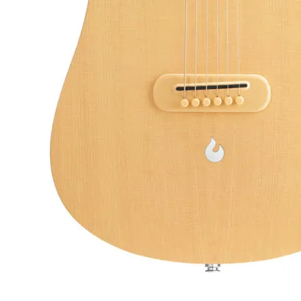 Lava Music LAVA ME 4 SPRUCE Series Acoustic Electric Guitar - 36" (Woodgrain Brown & Burlywood)