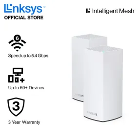 Linksys Atlas Pro 6 MX5502-AH Dual-Band AX5400 Mesh WiFi 6 System (2件裝) (3 years)