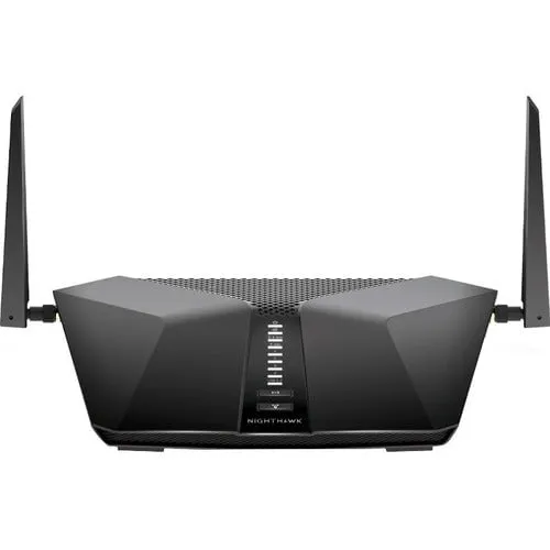 Netgear Nighthawk AX4 LAX20 Wi-Fi 6 IEEE 802.11ax 1 SIM Cellular, Ethernet Modem/Wireless Router - 4G - LTE - Dual Band - 2.40 GHz ISM Band - 5 GHz UNII Band - 2 x Antenna(2 x External) - 230.40 MB/s Wireless Speed - 4 x Network Port - 1 x Broadband Port