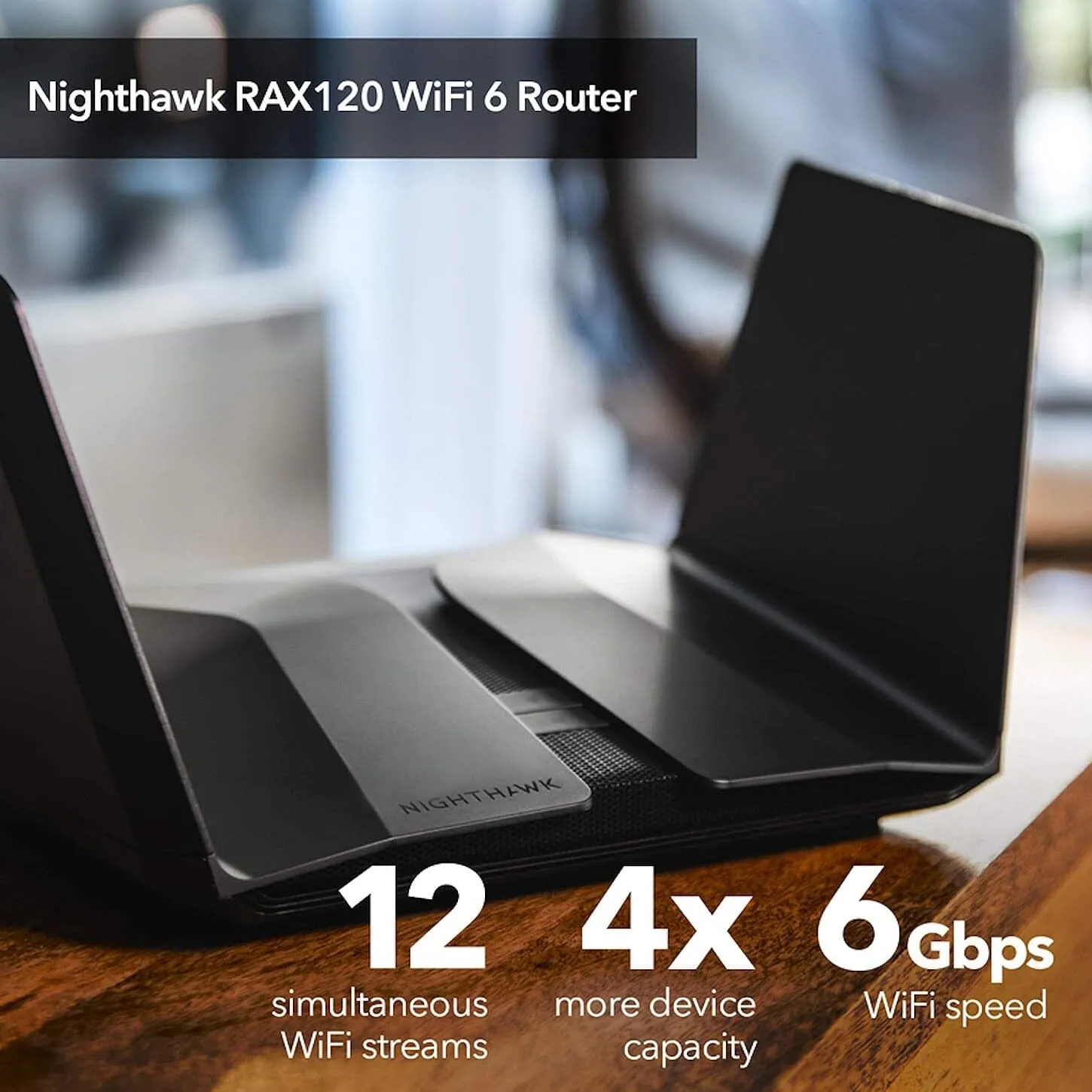 Netgear Nighthawk WiFi 6 (RAX120) AX6000 12-Stream Dual-Band Gigabit Router (Refurbished)