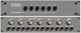 Ocean Matrix OMX-PSW6 6x1 Passive Video & Stereo Audio Switcher