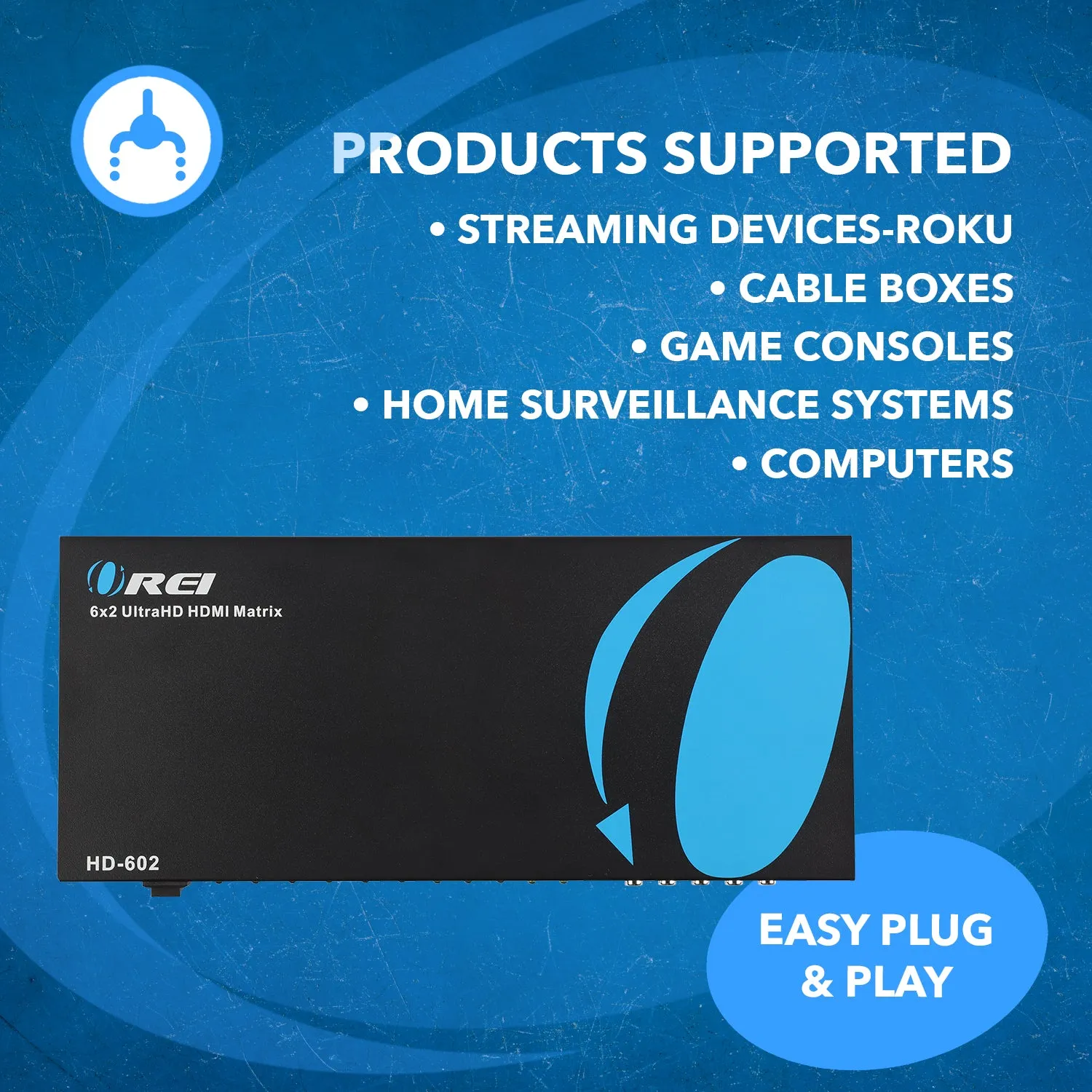 OREI HD-602: Ultra HD 6x2 HDMI Matrix Switch and Splitter