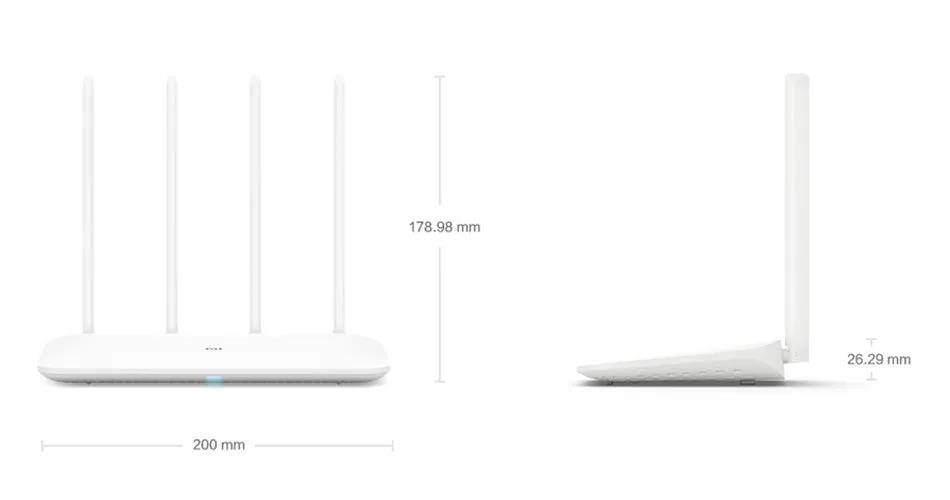 Original Xiaomi Router 4  Wifi Repeater 2.4G 5GHz 1167Mbps Fiber-optic Full Gigabit Smart Router 128MB MiNet Fast Mi APP Connect
