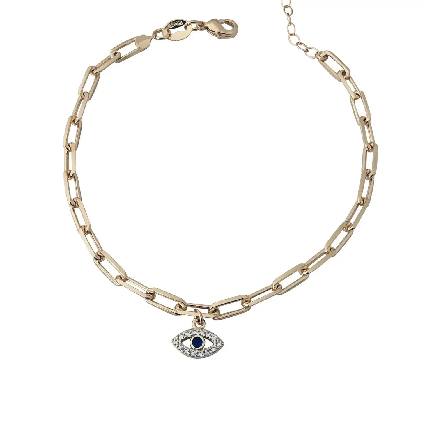 Paper Clip Eye Bracelet Goldfill