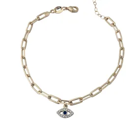 Paper Clip Eye Bracelet Goldfill