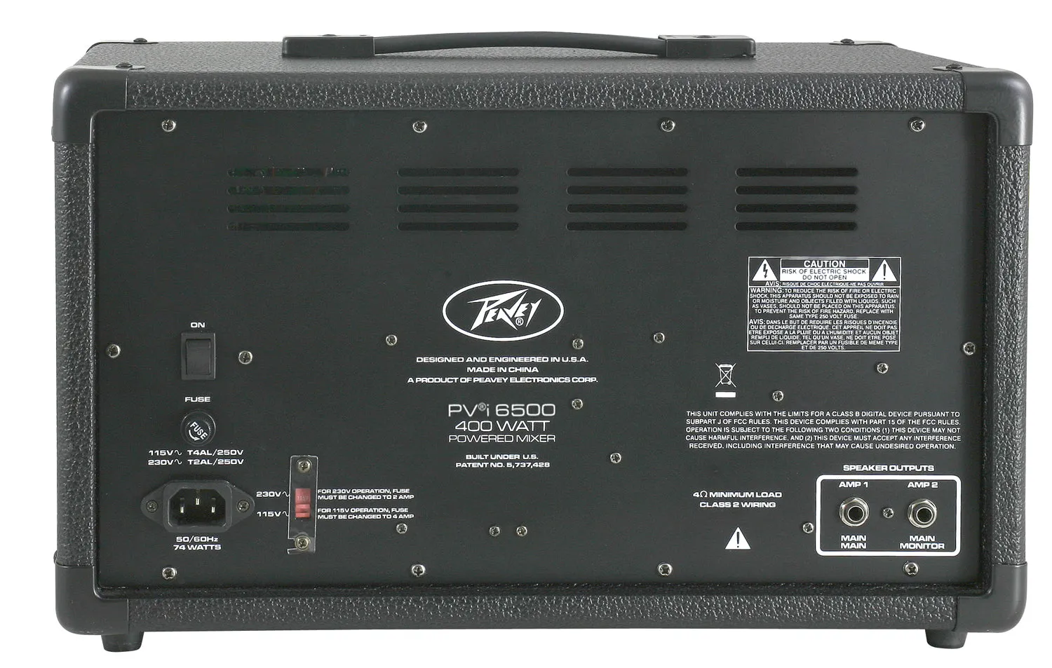Peavey PVi®6500 5-channel 400W All-In-One Powered Mixer