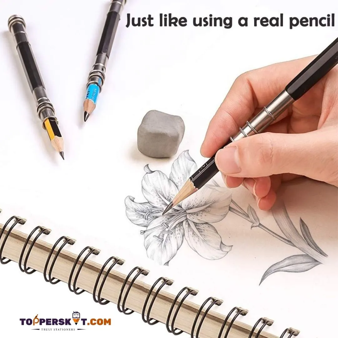 Pencil Extender/Lengthener with Metal Heads ( Pack of 1 )
