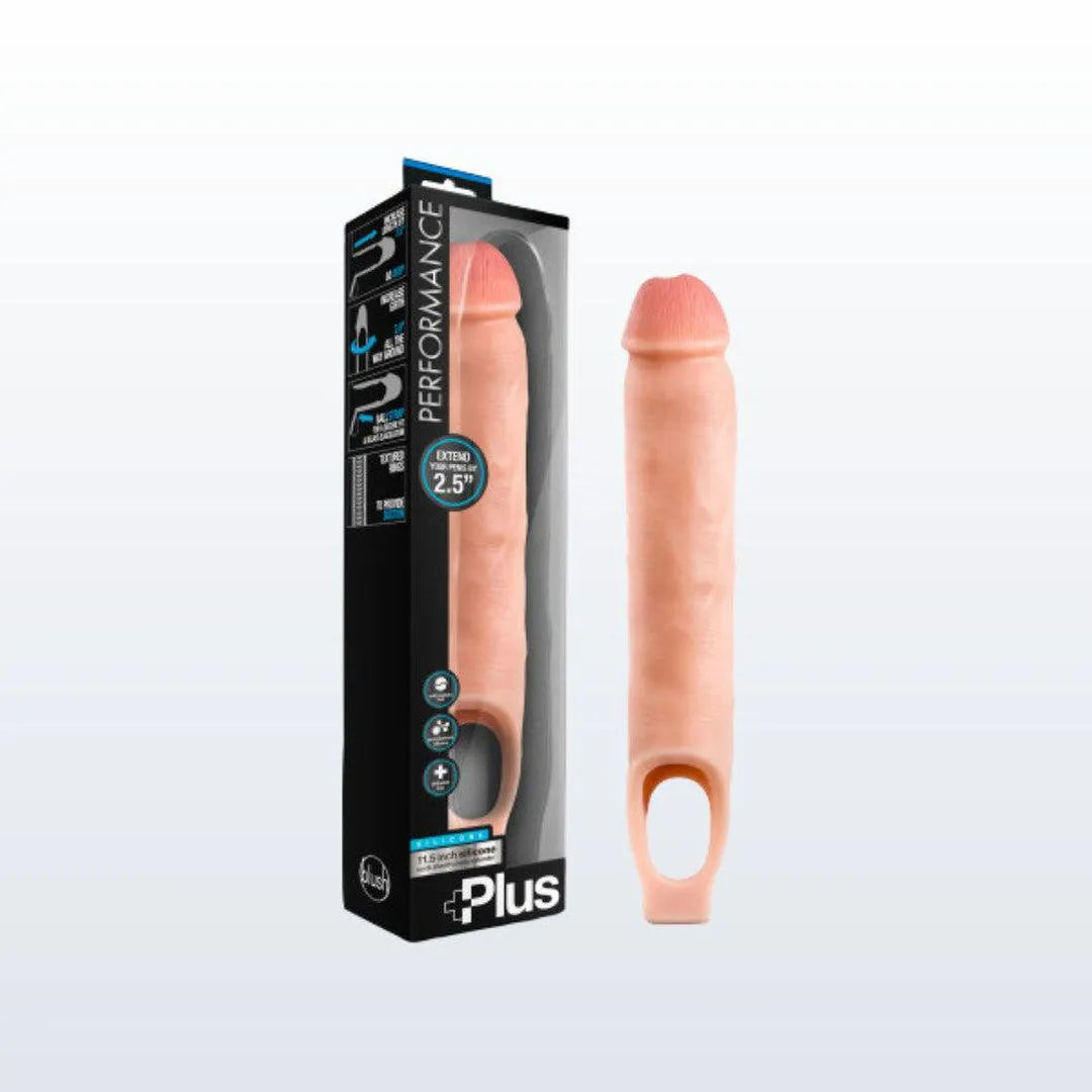 Performance Plus 11.5" Silicone Cock Sheath Penis Extender - Vanilla