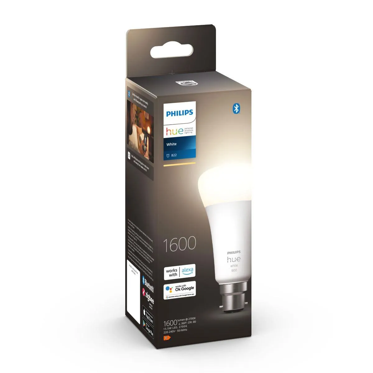 Philips Hue B22 A60 White Ambiance Bluetooth Bulb [2022]