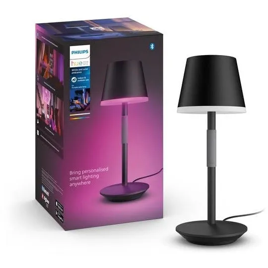 Philips Hue Go Tischlampe (Schwarz)