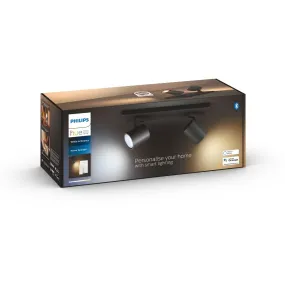 Philips Hue Runner mit Dimmschalter (2er-Spot, Schwarz)