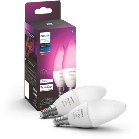 Philips Hue White & Color Ambiance Duo-Erweiterung (E14, 470lm)