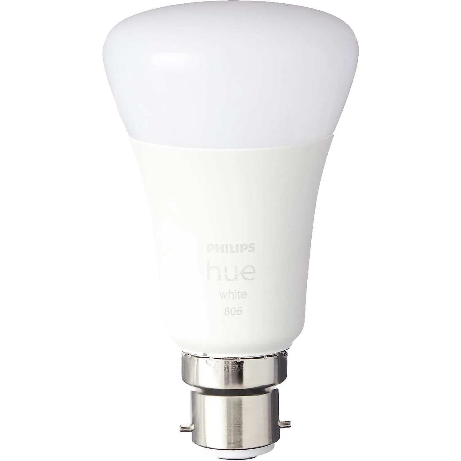 Philips Hue White Smart Bulb Twin Pack B22 - 800 Lumens (60W Equivalent), Works with Alexa, Google Assistant & HomeKit