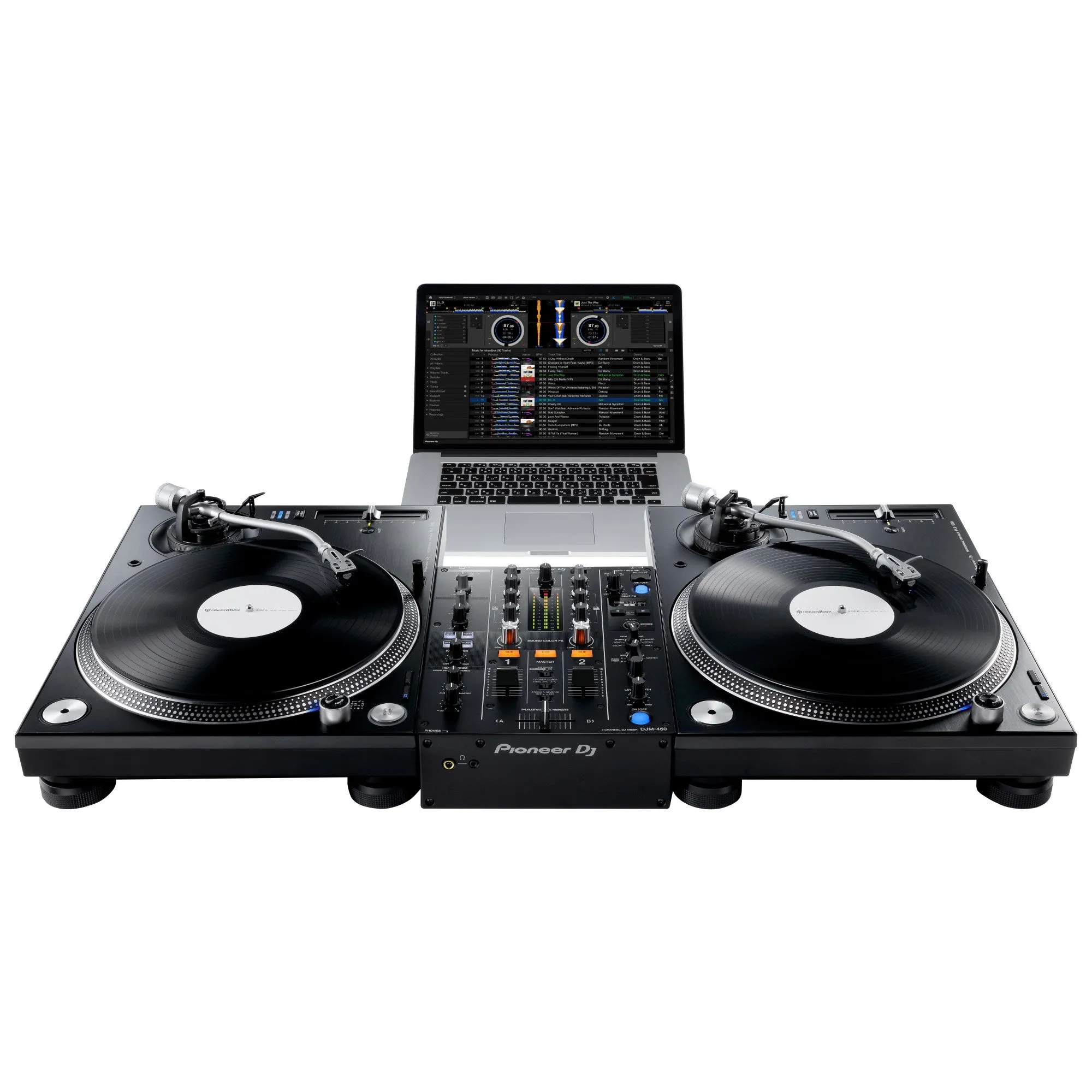 Pioneer DJ DJM-450 2-Channel DJ Mixer with Beat FX, Professional DJ Equipment Audio Interface Switcher