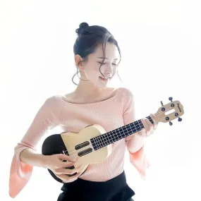 Populele U1 23in Concert Size 4 String Smart Ukulele with APP Controlled LED Light Bluetooth