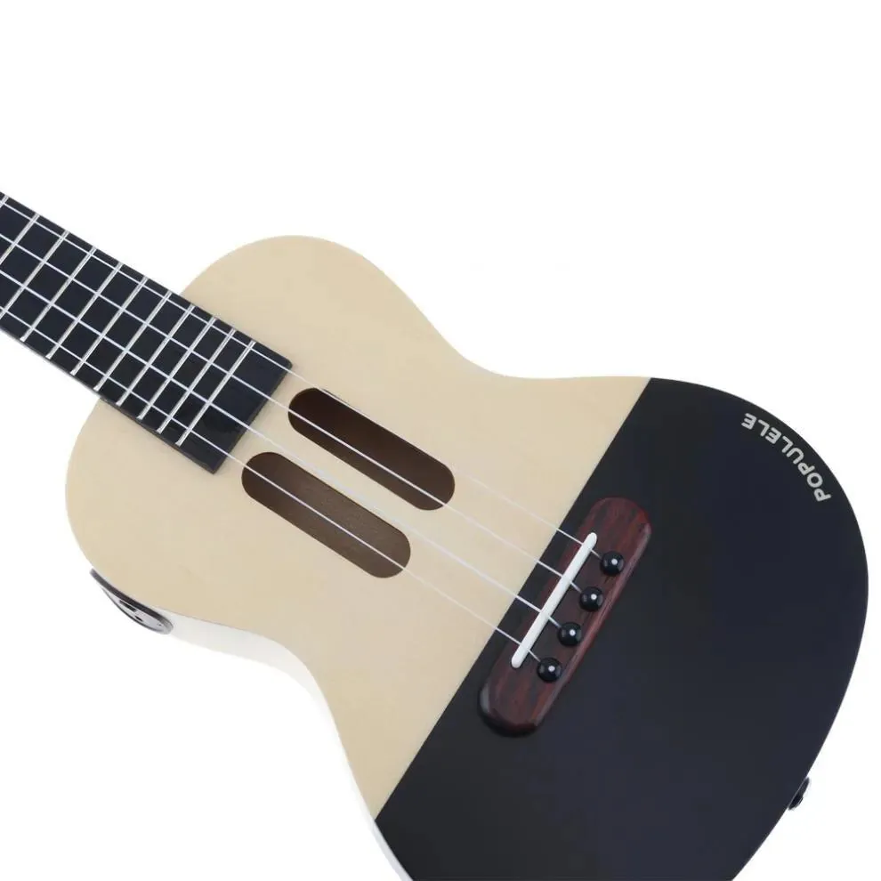 Populele U1 23in Concert Size 4 String Smart Ukulele with APP Controlled LED Light Bluetooth