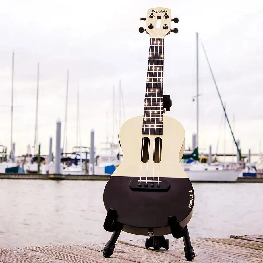 Populele U1 23in Concert Size 4 String Smart Ukulele with APP Controlled LED Light Bluetooth