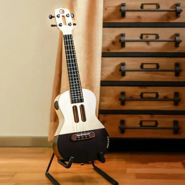 Populele U1 23in Concert Size 4 String Smart Ukulele with APP Controlled LED Light Bluetooth