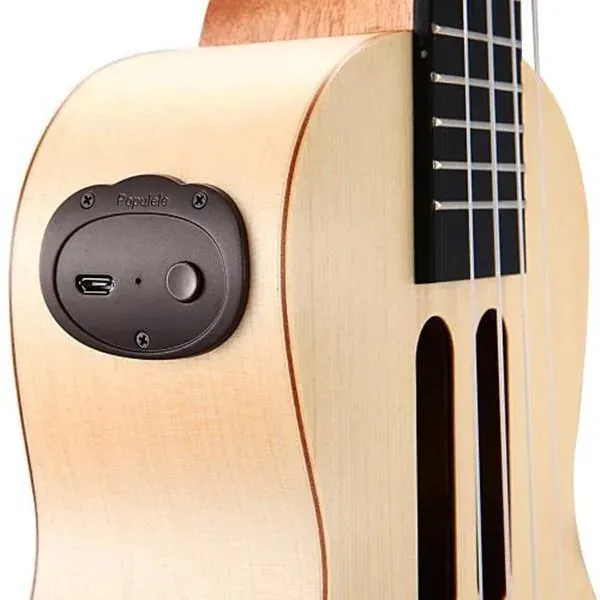 Populele U1 23in Concert Size 4 String Smart Ukulele with APP Controlled LED Light Bluetooth
