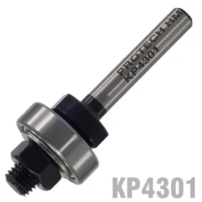 PRO-TECH ARBOR FOR SLOTTING CUTTER C/W BEARING. NUT & 2 X WASHERS 1/4' SHANK KP4301