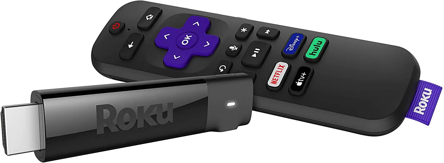 Roku Streaming Stick  | HD/4K/HDR Streaming Device with Long-range Wireless and Roku Voice Remote with TV Controls