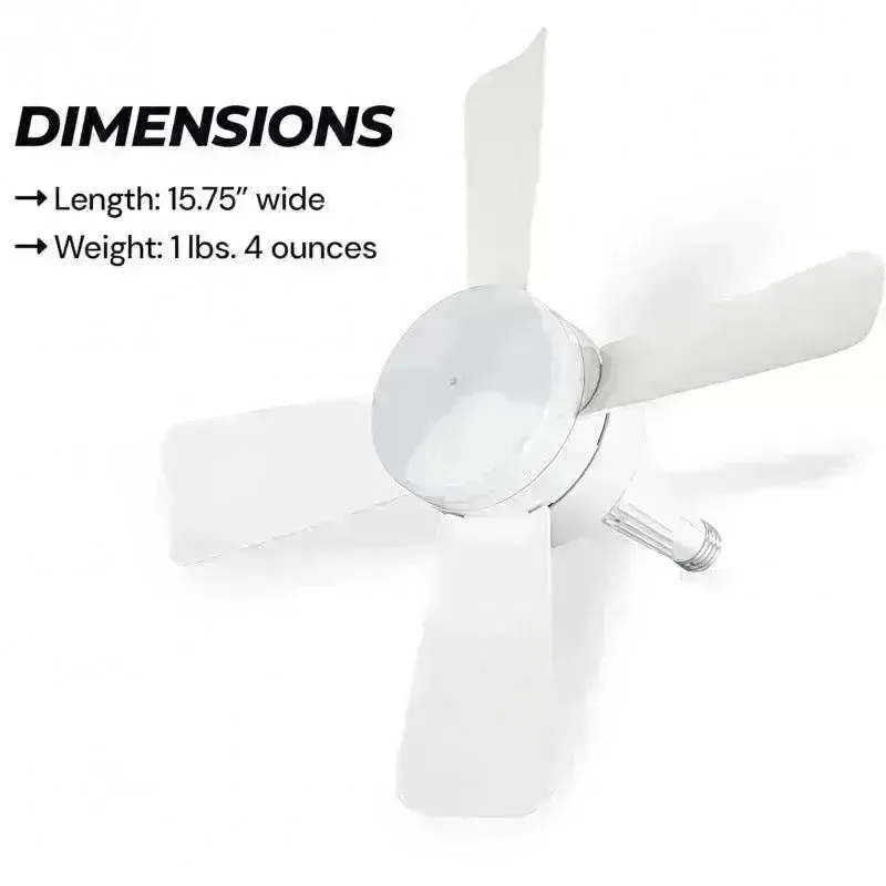Smart Socket Light Fan With Remote Adjustable Screw Mouth Intelligent Remote Control Integrated LED Fan Light