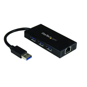 StarTech USB 3.0 Hub Gigabit Ethernet Adapter 3 Port NIC USB Network Adapter USB Ethernet Dongle - USB Lan Adapter