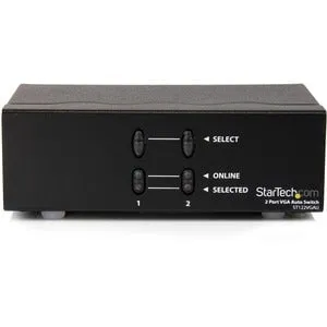 StarTech.com 2 Port VGA Auto Switch - 1920 x 1440 - 2 x 1 - Computer, Display, Notebook, Projector1 x VGA Out - TAA Compliant