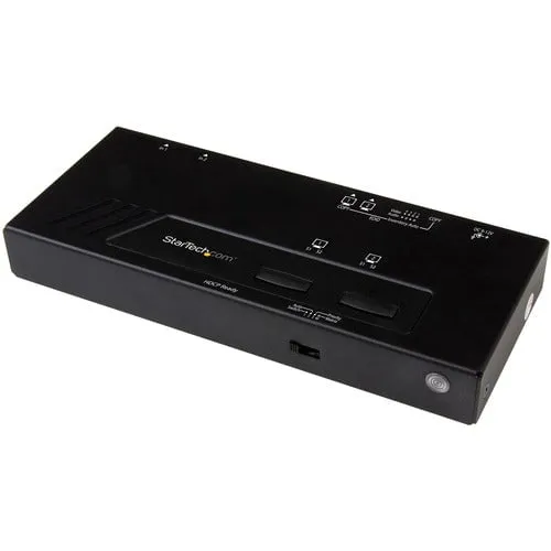 StarTech.com 2x2 HDMI Matrix Switch - 4K with Fast Switching and Auto-Sensing - 3840 × 2160 - 4K - 2 x 2 - Display, DVD Player, Blu-ray Disc Player, Computer, Projector - 2 x HDMI Out - TAA Compliant