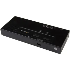 StarTech.com 2x2 HDMI Matrix Switch - 4K with Fast Switching and Auto-Sensing - 3840 × 2160 - 4K - 2 x 2 - Display, DVD Player, Blu-ray Disc Player, Computer, Projector - 2 x HDMI Out - TAA Compliant